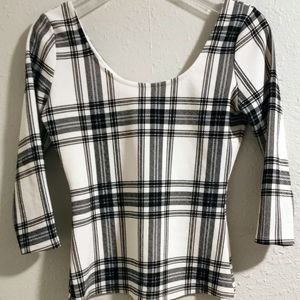 Plaid top